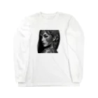 新ーARATAのモノクロのタトュー美女 Long Sleeve T-Shirt