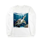 人魚の夢のペンガメ Long Sleeve T-Shirt