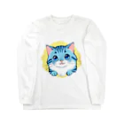 こひさま ショップ - 陽だまりの笑顔のねこのふわふわ Long Sleeve T-Shirt