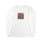 moribouのラグビーのピクセルアートグッズ Long Sleeve T-Shirt