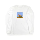 popai_のドット絵スリスリくん Long Sleeve T-Shirt