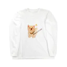 K-yukinoの愛犬マック【Shiba inu is cute!】 ロングスリーブTシャツ