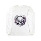 LCOMLのフルーツに囲まれたSKULL Long Sleeve T-Shirt