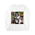 Kybeleのシベリアンハスキーの子犬のグッズ Long Sleeve T-Shirt