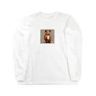 konkaiのドット絵のくま Long Sleeve T-Shirt