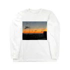 machicoの冬の夕陽 Long Sleeve T-Shirt