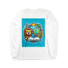 ワンダーワールド・ワンストップのライオンが楽しく学習 Long Sleeve T-Shirt