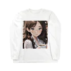 sgt-chikaraのバリスタ見習いの女の子 ロングスリーブTシャツ