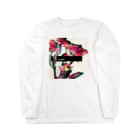 AXELのエモグリッチフラワー Long Sleeve T-Shirt