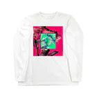 AXELのエモグリッチフラワー Long Sleeve T-Shirt