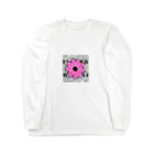 nene-cocoのpink flower  ロングスリーブTシャツ