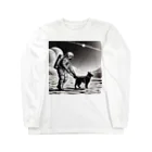 宇宙開発デザイン科の犬の散歩が日課です Long Sleeve T-Shirt