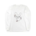 萌えの吐血うさぎ Long Sleeve T-Shirt