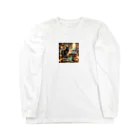 0416artのラッキーキャット！ Long Sleeve T-Shirt