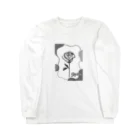 Pixel PeaceのRose　Monotone Long Sleeve T-Shirt