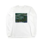 名画館のモネ「睡蓮②」　クロード・モネの絵画【名画】睡蓮シリーズ Long Sleeve T-Shirt