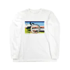 浮世絵屋の北斎「富嶽三十六景⑤　尾州不二見原」葛飾北斎の浮世絵 Long Sleeve T-Shirt