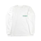 BLENDERMANのBASIC WHITE GREEN ロングスリーブTシャツ