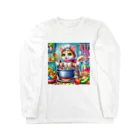 ニャーちゃんショップのクッキングキャット Long Sleeve T-Shirt