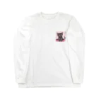 木馬の黒猫ちゃん Long Sleeve T-Shirt