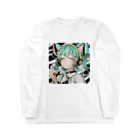 VOCALOID風な商品をのVOCALOID風 猫耳ちゃん ロングスリーブTシャツ