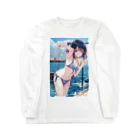 仮想の妖精たち: AI美少女の魅力のデジタル夢幻アートシリーズ Long Sleeve T-Shirt