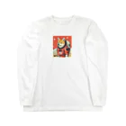 スペースドッグ・ラボのスペース柴犬探検隊 Long Sleeve T-Shirt