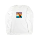 Zep11138のドット絵キリン Long Sleeve T-Shirt