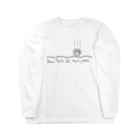 きたさぶのニューヨークで入浴　白黒反転 Long Sleeve T-Shirt