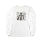 8ball.AI.artのロボット　基盤図 Long Sleeve T-Shirt