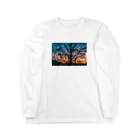 星のこどもたちの百日紅の夕景 Long Sleeve T-Shirt