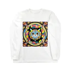 629_CAT_ARTのカラフルキャットくん Long Sleeve T-Shirt