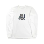 猫の森の開発者猫 Long Sleeve T-Shirt