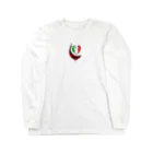 WINE 4 ALLの国旗とグラス：イタリア（衣類） Long Sleeve T-Shirt