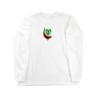 WINE 4 ALLの国旗とグラス：ブラジル（衣類） Long Sleeve T-Shirt