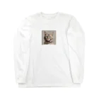 うねうねキャッチのエレガントなネコ Long Sleeve T-Shirt