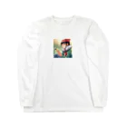 AI美女王国のドット絵のゆうこちゃん Long Sleeve T-Shirt