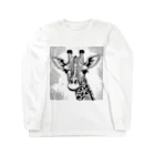 なっつ ふぁくとりーのゼンタングル　キリン Long Sleeve T-Shirt