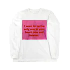 pinky me!のlove pink. Long Sleeve T-Shirt