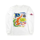 みなとまち層のキング&クイーンエンゼルフィッシュ Long Sleeve T-Shirt