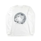 fukufukudo_514のAIの説明文により1色なのに鮮やかにされた文鳥たち Long Sleeve T-Shirt