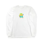 マティリアルの可愛い猫の農家さん Long Sleeve T-Shirt