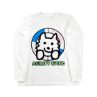 ehime@けだま&もち＆すみのAGILITY SPITZ「タイヤからこんにちは！」 Long Sleeve T-Shirt