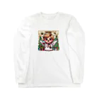 たまき工房の呑(どん)天使inクリスマス　デフォルメ Long Sleeve T-Shirt