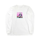 yacco-のお店のある日のぱんだ Long Sleeve T-Shirt