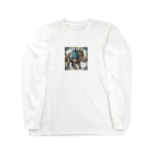 hamuevoのステンドアート・トリケラトプス Long Sleeve T-Shirt