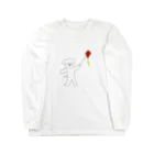 さときちの凧揚げスマイルドッグ Long Sleeve T-Shirt