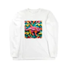 Hamatsukiのカメレオン（折り紙風アート） Long Sleeve T-Shirt