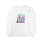 ウィリーの雑貨屋さんのEnchanting Metropolis of the Future Long Sleeve T-Shirt