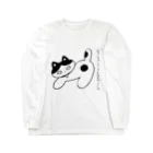 Sonon Buttonのねこねこハチワレ ロングスリーブTシャツ